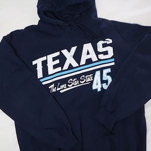 Gildan | Texas 45 Navy Blue Hoodie